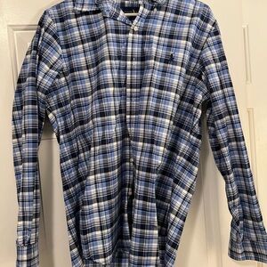 Blue Plaid Men's Shirt